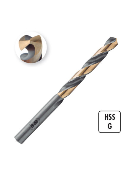 Juego de 19 brocas HSS G BC02 1 a 10 cada 0,5 mm BLUE MASTER