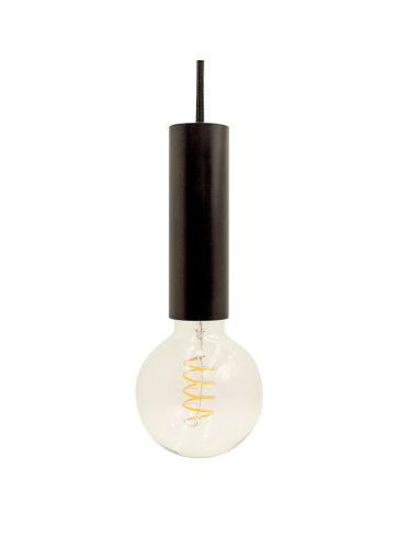 Casquillo para bombillas E27 Pendel Metal Negro Liso ENERGEEKS Xanlite - 4