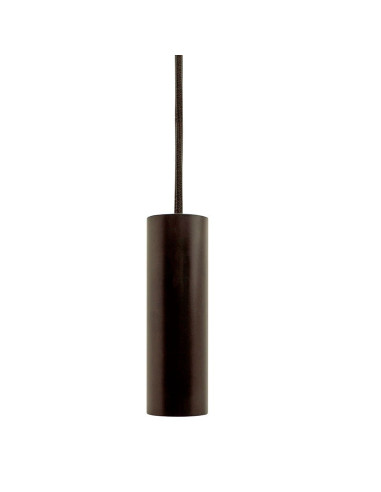 Casquillo serie Vintage para bombillas E27 Pendel Metal Negro Liso ENERGEEKS