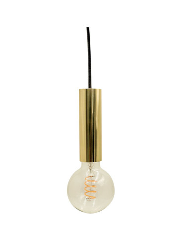 Casquillo para bombillas E27 Pendel Metal Oro Brillo Liso ENERGEEKS Xanlite - 4
