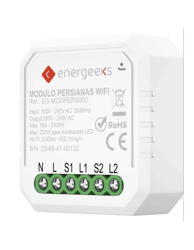 Módulo de persianas 2300W Wifi + Bluetooth ENERGEEKS