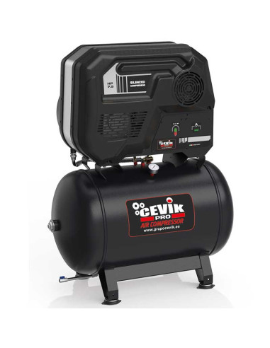 Compresor de aire silencioso 7,5 HP 270 L 65 dB SILENT 75-270 CEVIK