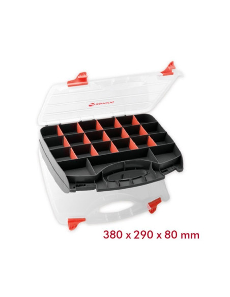 Organizador doble de asa rígida y alta capacidad 38 x 29 cm DOGHER TOOLS