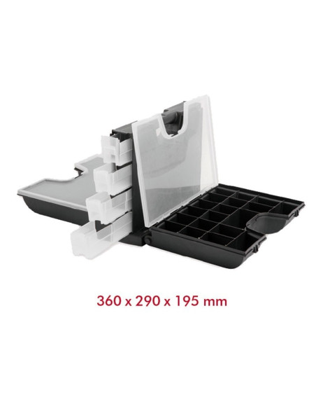 Maleta doble organizadora 36 x 29 cm DOGHER TOOLS