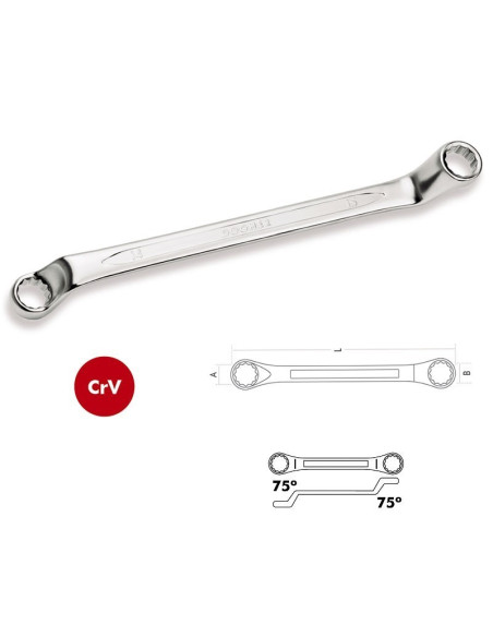 Llaves fijas de estrella acodadas CrV 54 HRc DOGHER TOOLS