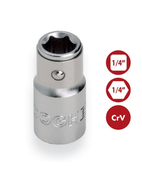 Portapuntas 1/4" CrV para puntas de atornillar 1/4" DOGHER TOOLS