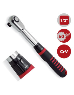 Llave de carraca cambio rápido CrV 1/2" 60 dientes DOGHER