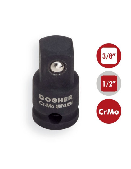 Ampliador de impacto 3/8" CrMo para vasos de 1/2" DOGHER TOOLS