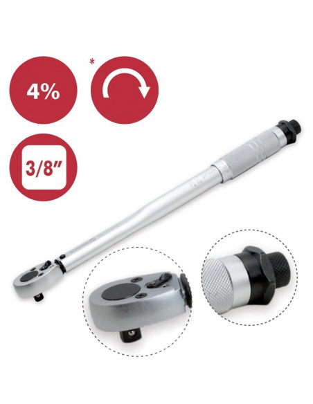 Llave dinamométrica estándar con cuadradillo de 3/8" hasta 110 Nm DOGHER TOOLS