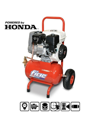 Compresor 5 HP 20 litros con motor de gasolina HONDA S1520L FIAC