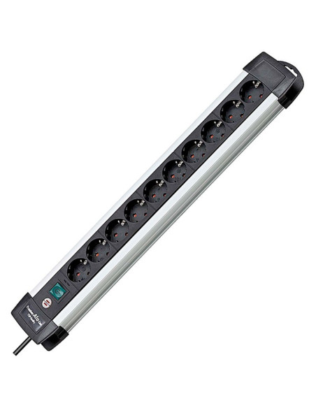 Enchufe múltiple aluminio 10 bases schuko