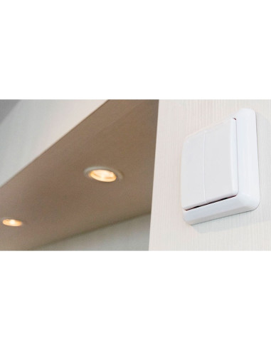 Interruptor inalambrico doble de pared AWST-8802 COCO by TRUST