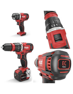 Taladro percutor atornillador Litio 10,8 V 58 Nm PD2G-10.8-EC FLEX