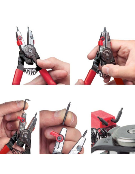 Alicates Multi Seeger CrV para todo tipo de arandelas seegers DOGHER TOOLS