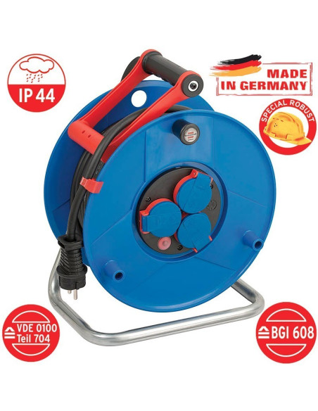 Tambor enrollador de cable Garant 25 m x 1,5 mm Ø 290