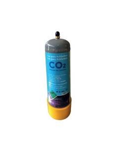 Bombona de gas CO2 1.000 cc UN1013 clase 2.2 ADR-RID:2A