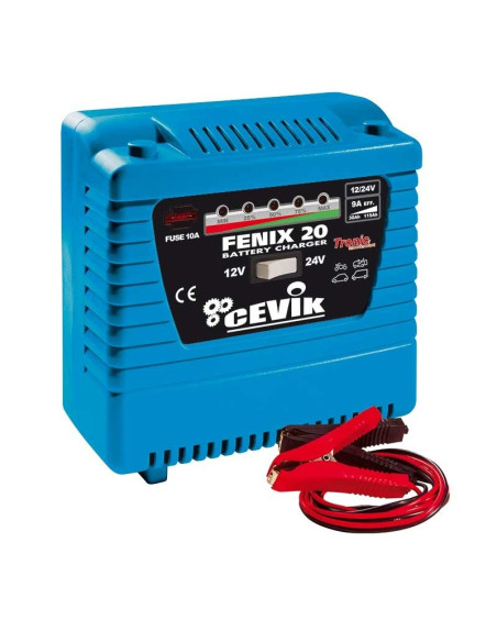 Cargador de batería electrónico 12/24 V con protector térmico FENIX20 CEVIK