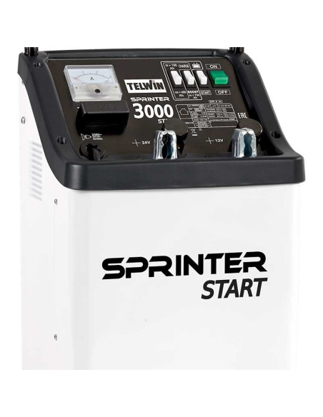 Cargador arrancador de batería 12/24 V con protector térmico SPRINTER 3000 START TELWIN