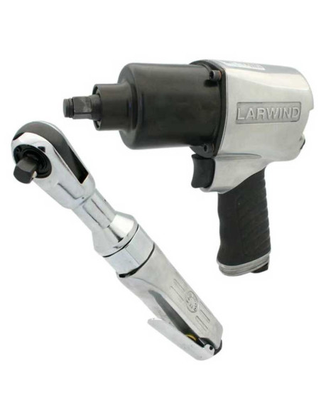 Llave de impacto y carraca de 1/2" + vasos LAR856BK4 + LAR5066 LARWIND