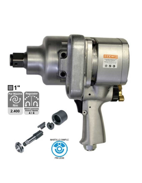 Llave de impacto 1" tipo pistola M33 KPT381P KAWASAKI