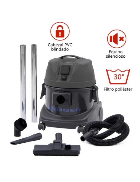 Aspirador silencioso profesional para polvo 1200 W KRA1215SIL KRUGER