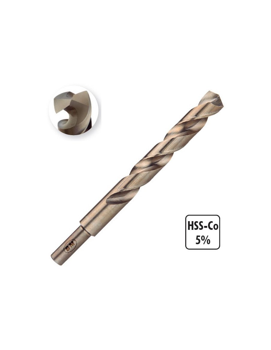 Brocas HSS-CO 5 % mango reducido BC99 DIN338 BLUE MASTER de 10,5 a 30 mm