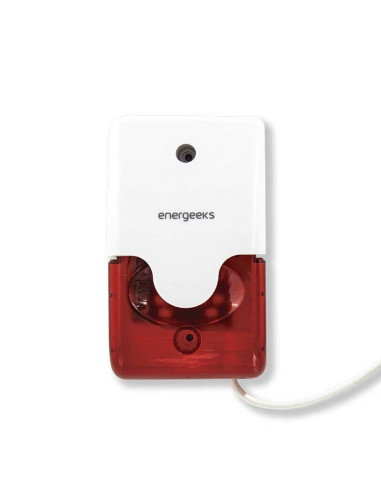 Sirena estroboscópica adicional compatible con la alarma wifi Energeeks AW001/PLUS