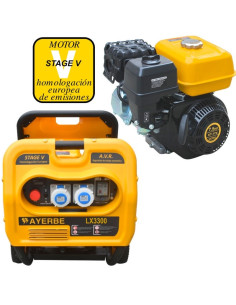 Generador 7,5 HP 3300 W AVR con motor OHV KIOTSU LX3300 AYERBE