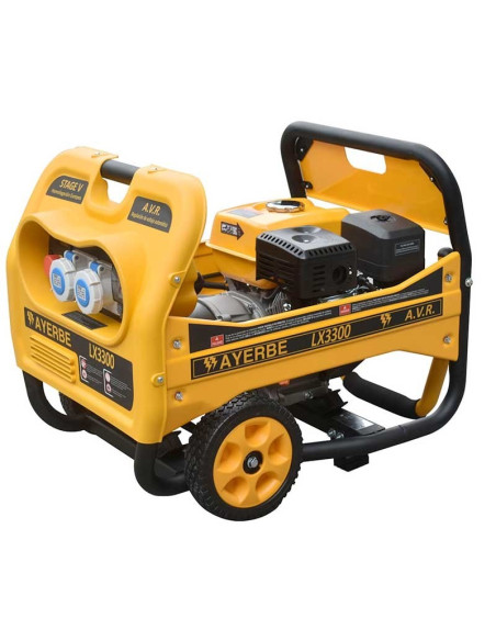 Generador 7,5 HP 3300 W AVR Arranque Elec. OHV KIOTSU LX3300E AYERBE