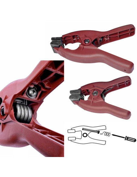 Pinza plástico multiusos regulable 0 a 20 Kg abertura de 3 cm PIHER