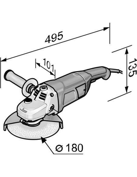 Amoladora angular 180 mm 2100 W L21-8/180 FLEX