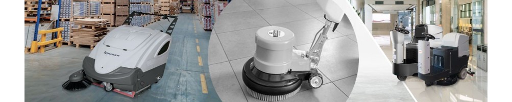 Barredoras fregadoras y rotativas KRUGER para suelos y pavimentos MT