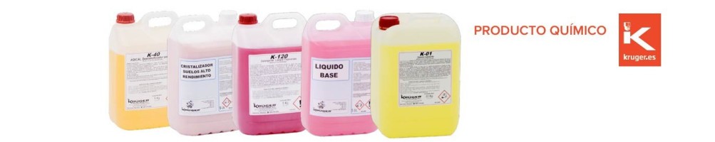 Productos químicos para limpieza y desinfección con fregadoras